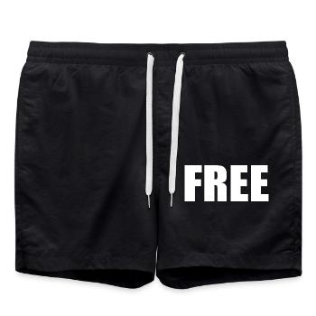 Free - Swim Trunks - black - Front - AI Model Male 185 light (185cm)