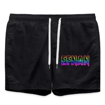 EFNAN RS Arc-en-ciel - Short de bain - noir - Devant - AI Model Male 185 light (185cm)