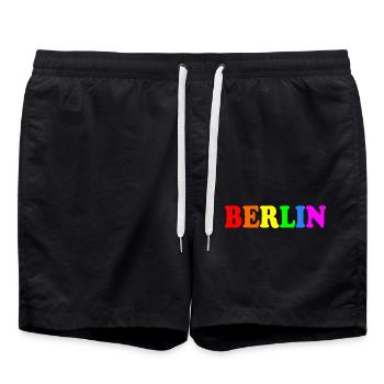 Berlin - Short de bain - noir - Devant - AI Model Male 185 light (185cm)
