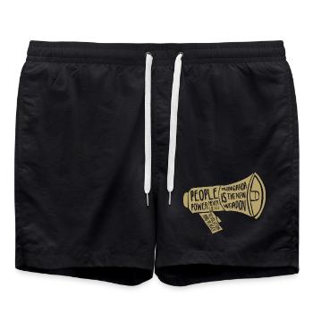 Propagande! - Short de bain - noir - Devant - AI Model Male 185 light (185cm)
