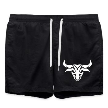 Conception de taureau - Short de bain - noir - Devant - AI Model Male 185 light (185cm)