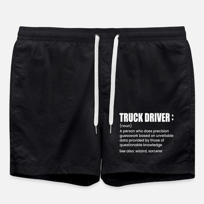 Conducteur de camion - Short de bain - noir