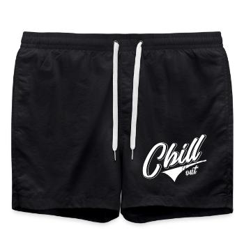 chill chill stoner chill times parents enseignant chill chill - Short de bain - noir - Devant - AI Model Male 185 light (185cm)