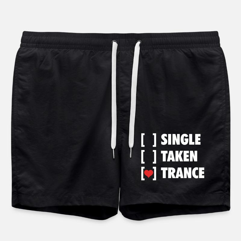 Transe prise en une seule - Chemise drôle - Short de bain - noir