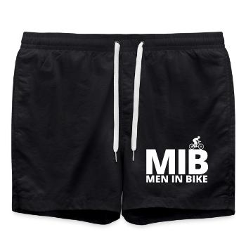 cyclisme, cycliste, fan de vélo - Short de bain - noir - Devant - AI Model Male 185 light (185cm)