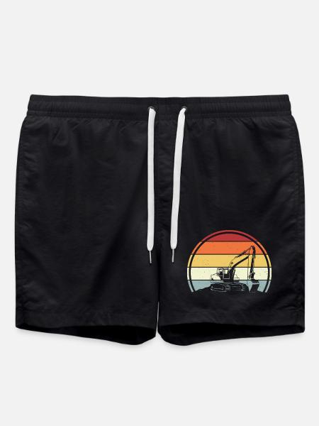Excavator - Swim Trunks - black