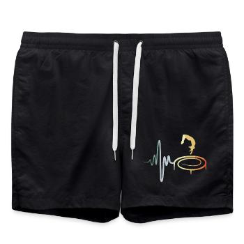 Vintage Trampoline Jumping Kid - Short de bain - noir - Devant - AI Model Male 185 light (185cm)