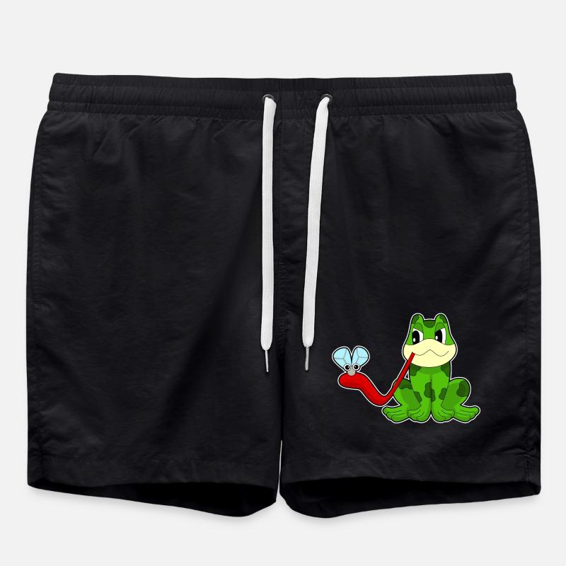 Frosch Fliege - Badeshorts - Schwarz