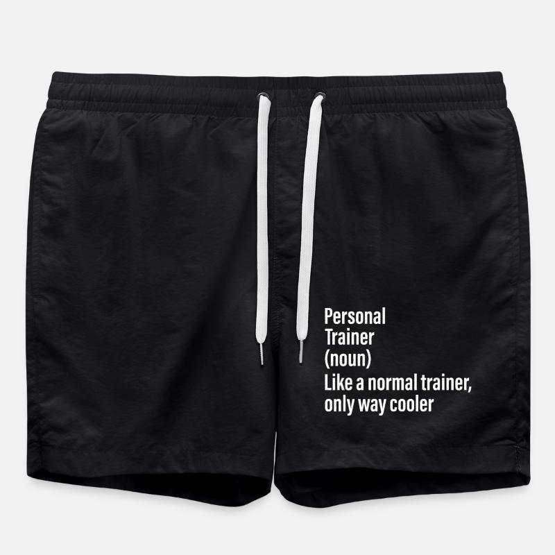 personal trainer noun funny shirt - Short de bain - noir