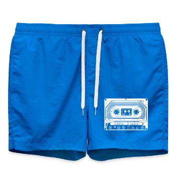 Cassette audio au design rétro - Short de bain - cobalt blue - Devant