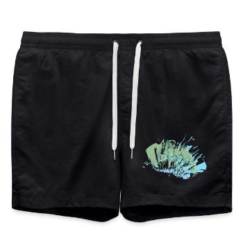 Skater - Badeshorts - Schwarz - Vorne - AI Model Male 185 light (185cm)