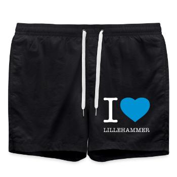 J’ADORE LILLEHAMMER - Short de bain - noir - Devant - AI Model Male 185 light (185cm)