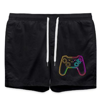 Croquis de jeux vidéo - Short de bain - noir - Devant - AI Model Male 185 light (185cm)