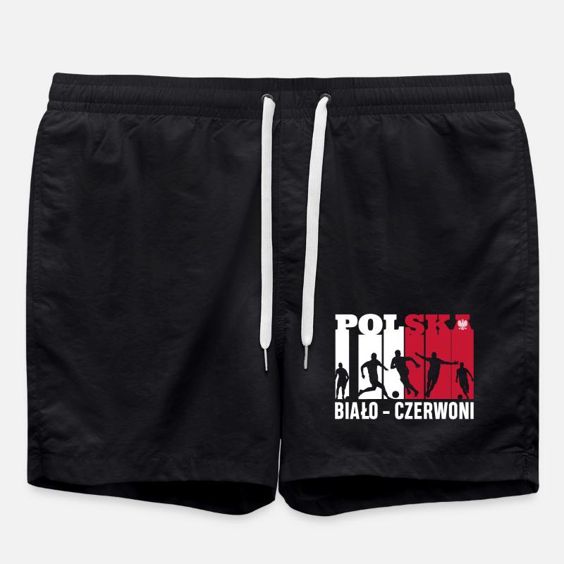 Polnischer Fußball - Badeshorts - Schwarz