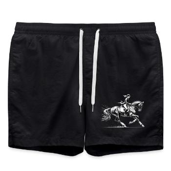 Dressage Équitation Cheval Dynamic Gift - Short de bain - noir - Devant - AI Model Male 185 light (185cm)