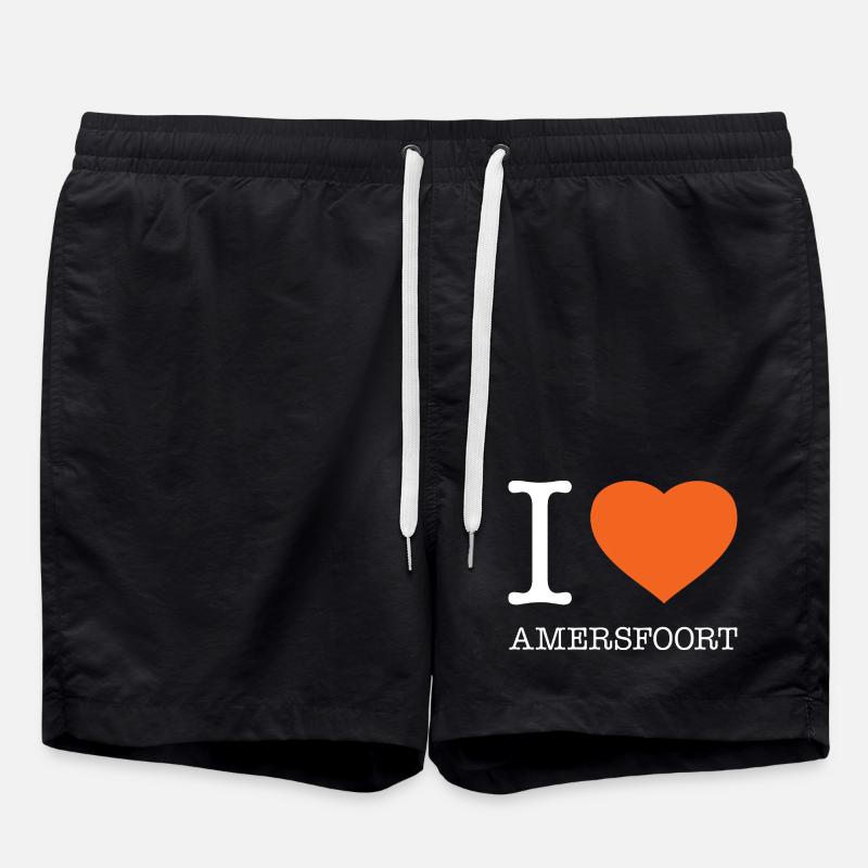 I LOVE AMERSFOORT - Swim Trunks - black