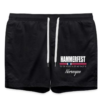 Hammerfest - Badeshorts - Schwarz - Vorne - AI Model Male 185 light (185cm)