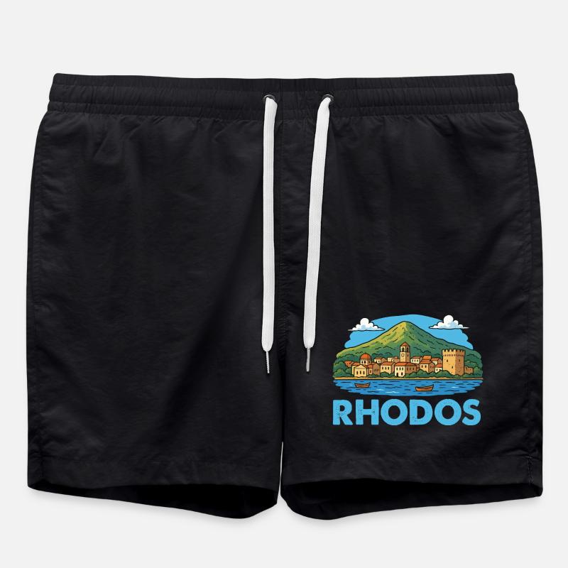 Île de Rhodes - Short de bain - noir