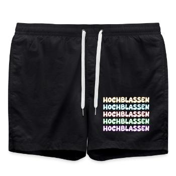 Gift for high-class people - Swim Trunks - black - Front - AI Model Male 185 light (185cm)