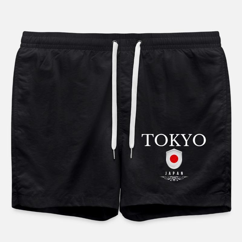 Tokyo Japon, souvenir Tokyo - Short de bain - noir