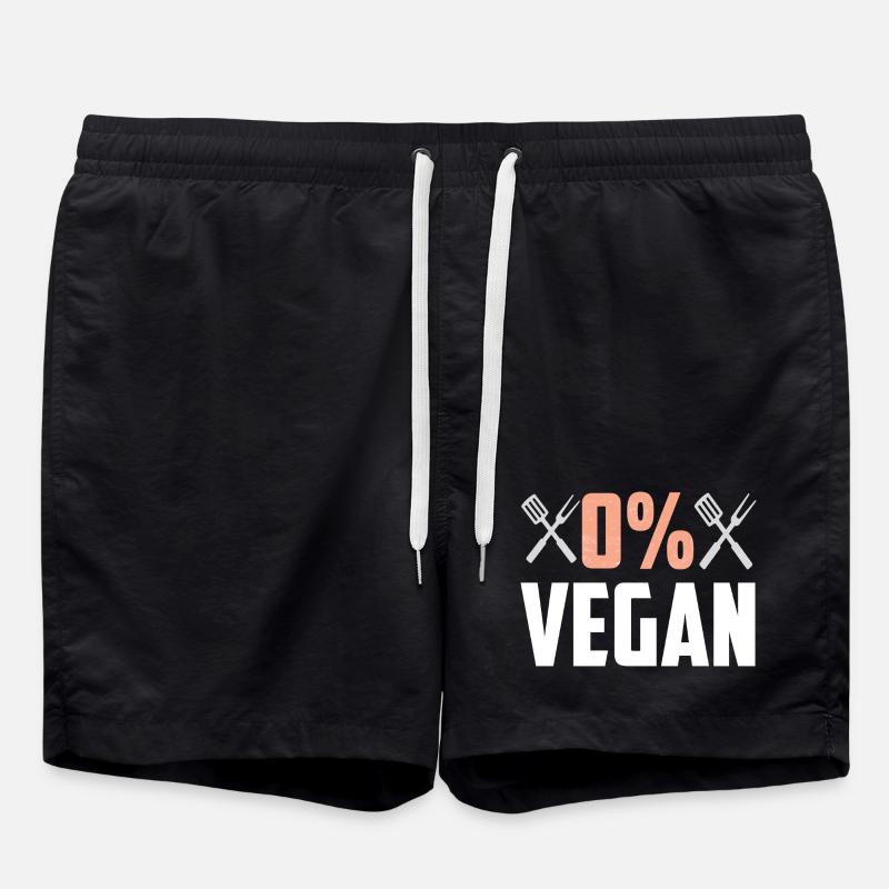 0 Prozent vegan - Badeshorts - Schwarz