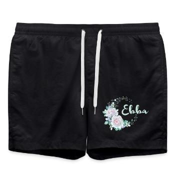 For Ebba - Swim Trunks - black - Front - AI Model Male 185 light (185cm)