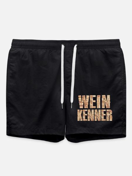 Weinkenner - Badeshorts - Schwarz