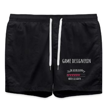 Game Design Studies Occupation Game Designer - Swim Trunks - black - Front - AI Model Male 185 light (185cm)