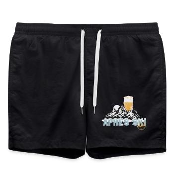 Après-Ski Party – Vive les pistes ! - Short de bain - noir - Devant - AI Model Male 185 light (185cm)