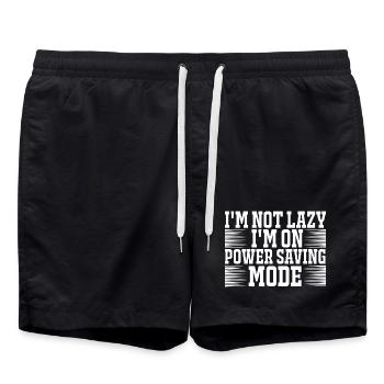 Not lazy power saving mode - Swim Trunks - black - Front - AI Model Male 185 light (185cm)
