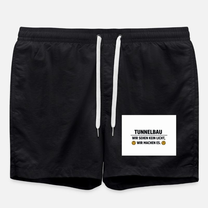 Tunnelbau Lichtmacher - Badeshorts - Schwarz