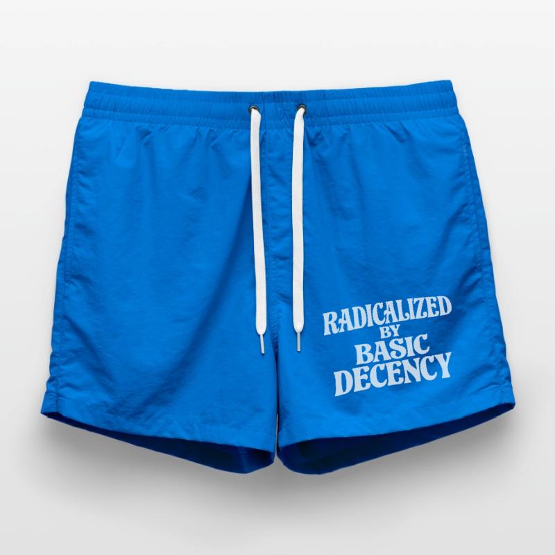 Radicalized by Basic Decency Badeshorts