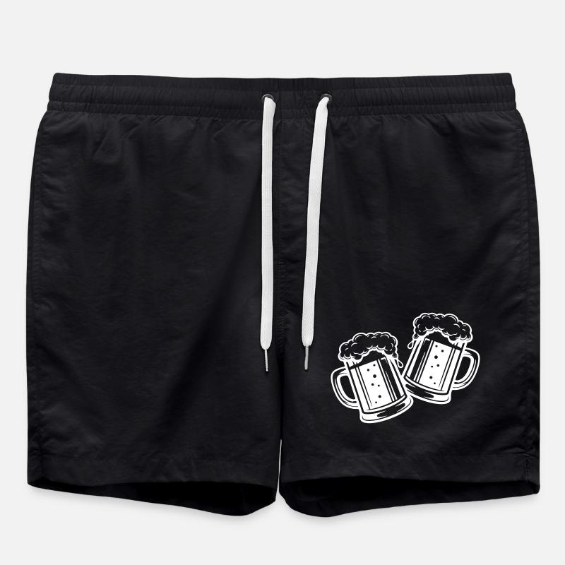 Beer Glass Beer Toast - Swim Trunks - black