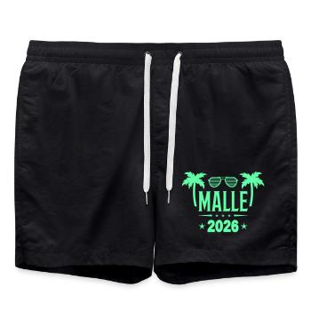 Lunettes de soleil Malle 2026 Palm Tree - Short de bain - noir - Devant - AI Model Male 185 light (185cm)