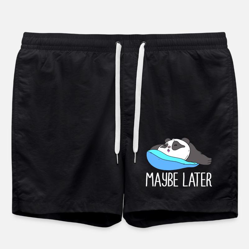 paresse, procrastination, paresse, paresse, - Short de bain - noir