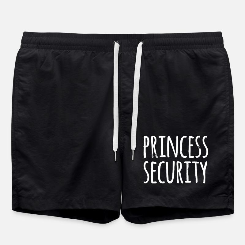 Princess Security Typografie - Badeshorts - Schwarz