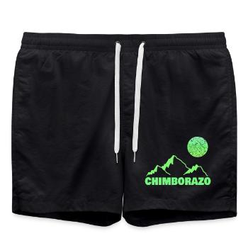 Geschenk für chimborazo - Badeshorts - Schwarz - Vorne - AI Model Male 185 light (185cm)