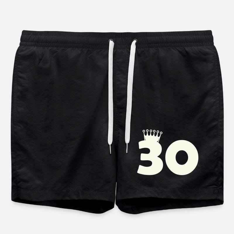 30_krone - Swim Trunks - black