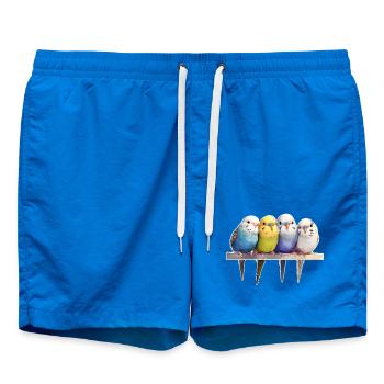 Groupe de perruches ondulées - Short de bain - cobalt blue - Devant