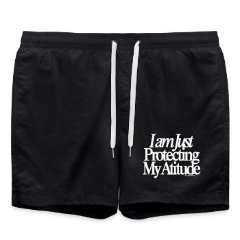 Guard My Peace - Badeshorts - Schwarz - Vorne - AI Model Male 185 light (185cm)