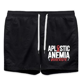 Aplastische Anämie - Tapferer Kämpfer - Badeshorts - Schwarz - Vorne - AI Model Male 185 light (185cm)