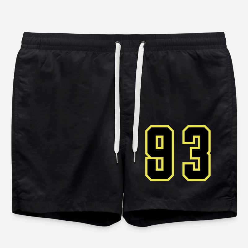 Maillot numéro 93 - Short de bain - noir