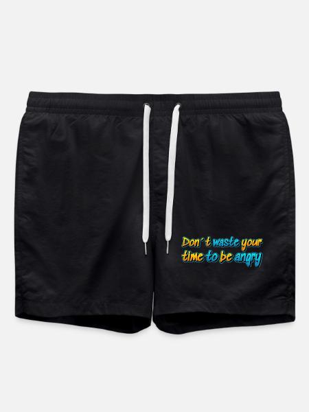 Don't waste your life.. - Swim Trunks - black