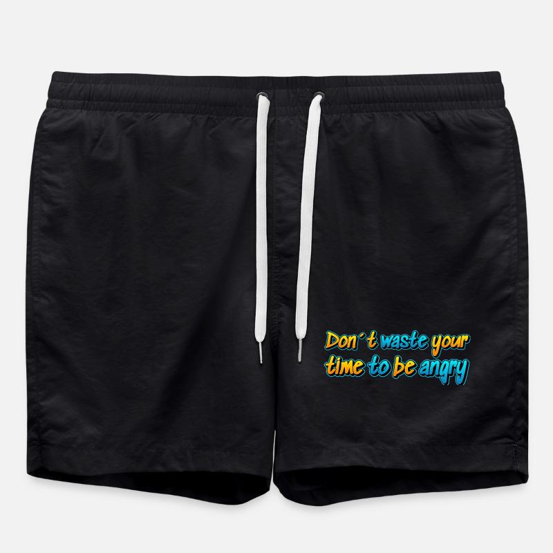 Don't waste your life.. - Swim Trunks - black