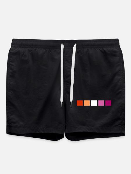 Subtle Lesbian Pride - Swim Trunks - black