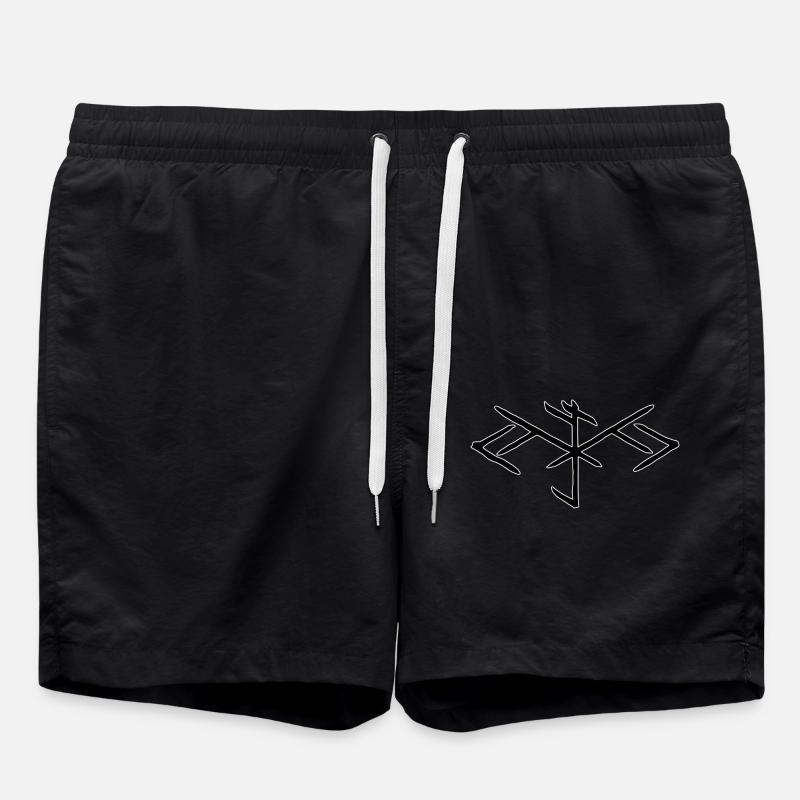 Logo Bindrune - Swim Trunks - black