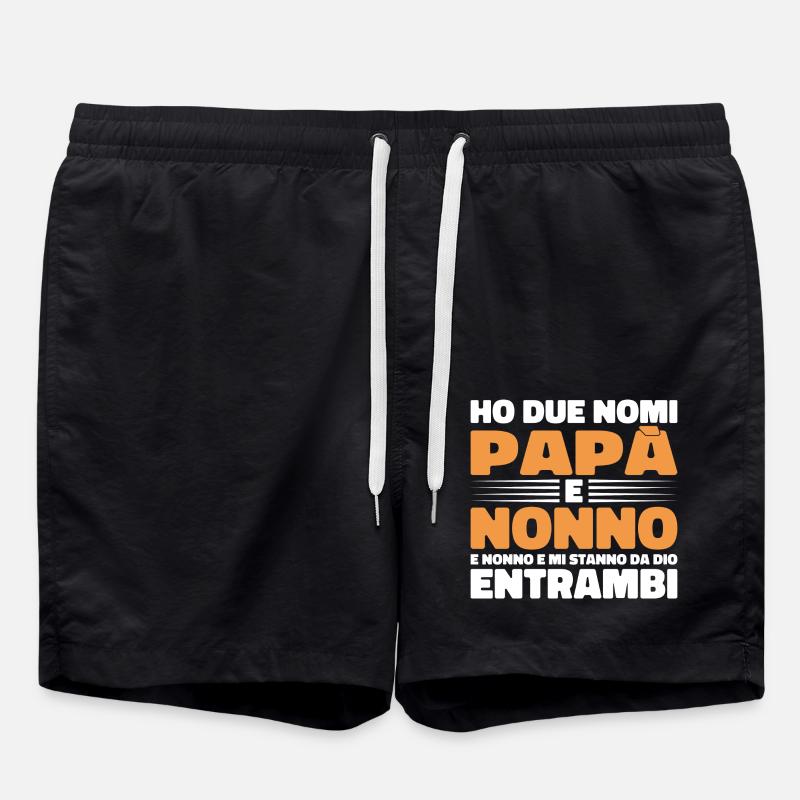 Dad and Grandpa - Swim Trunks - black