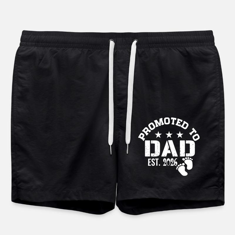 Promoted to Dad 2026 I'm going to be a father - Swim Trunks - black