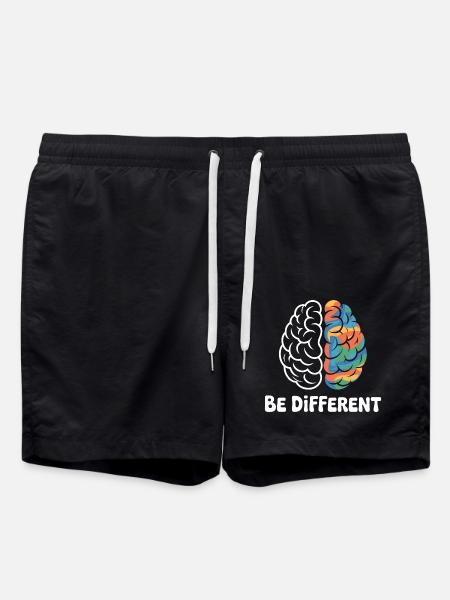 Brain Autis Autism Awareness Tag - Badeshorts - Schwarz