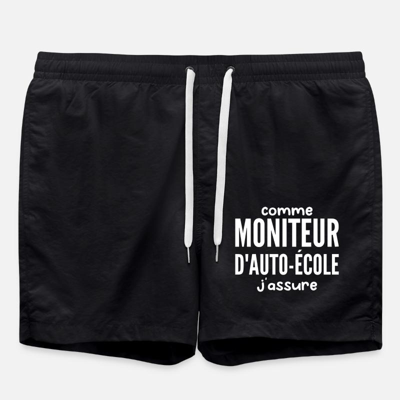 Driving School Instructor - Swim Trunks - black